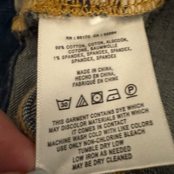 PILCRO ANTHRO Mid-Rise Slim Cutoff Jean Shorts. Size 28 - Picture 7 of 8